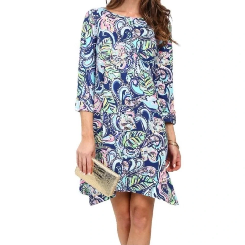 Lilly Pulitzer Edna dress Hanging with Fronds xs - Picture 1 of 3